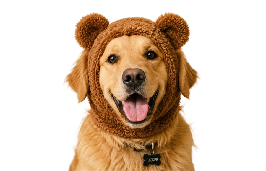 Dog photo after background removal