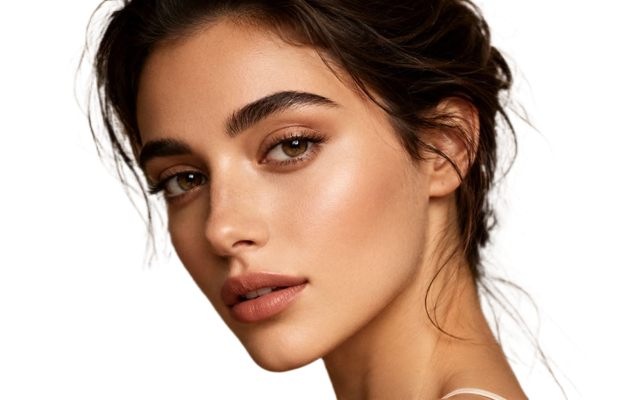 Portrait after background removal with transparent background